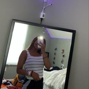 Striped Square neck tank top